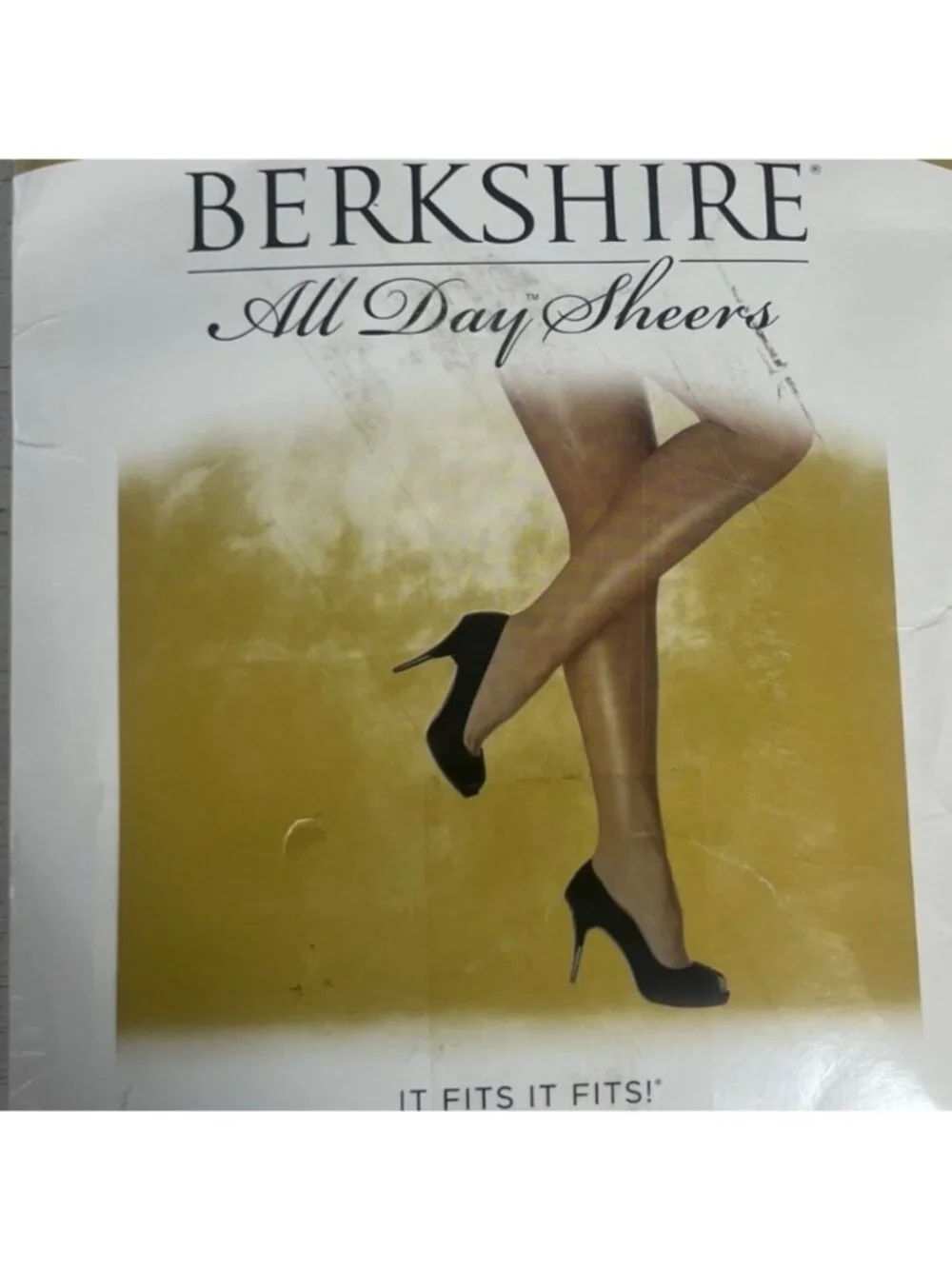 Berkshire All Day‎ Sheers Pantyhose Queen Size 3x-4x Black Sandalfoot